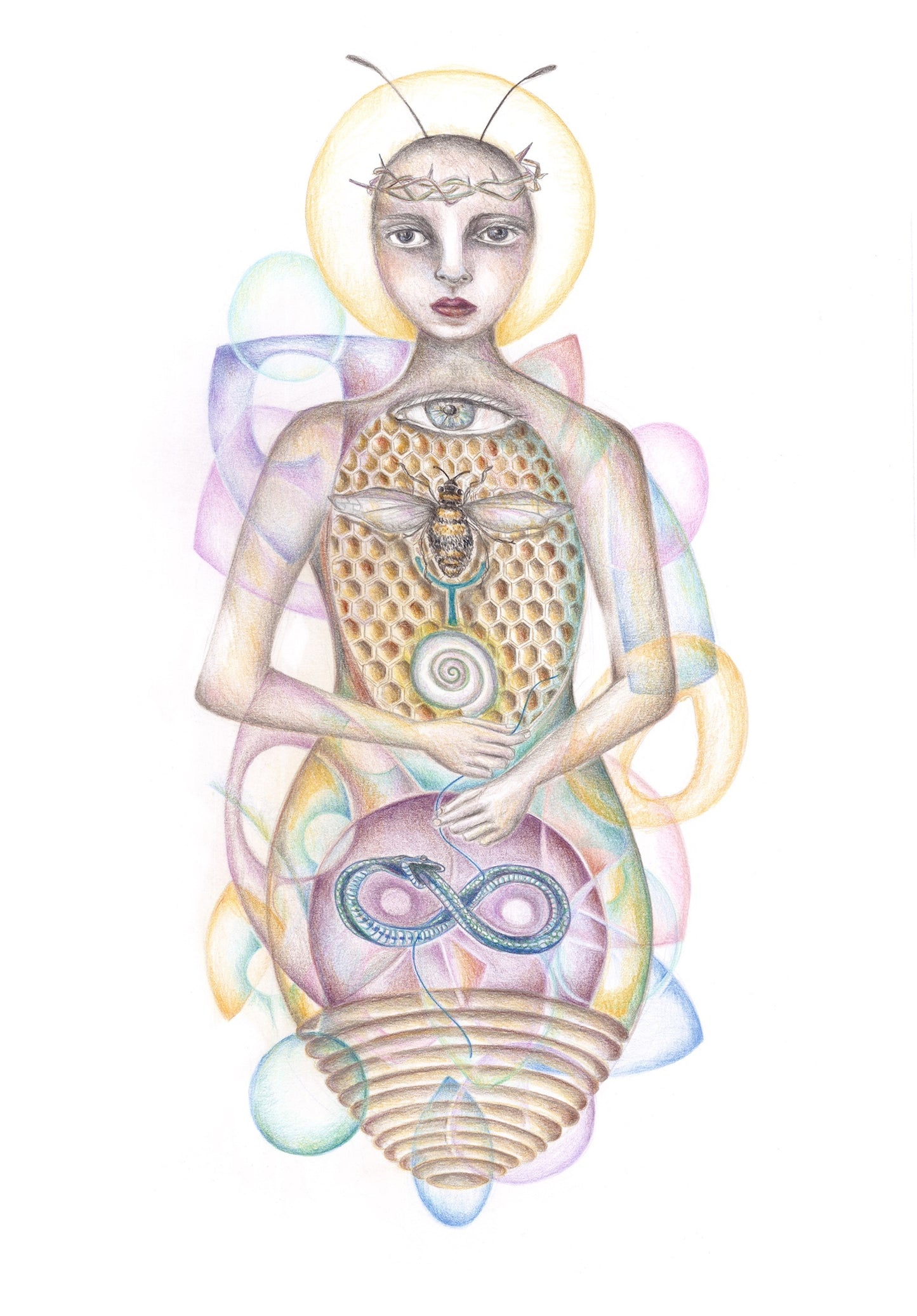 Bee Shaman - fine art giclee print