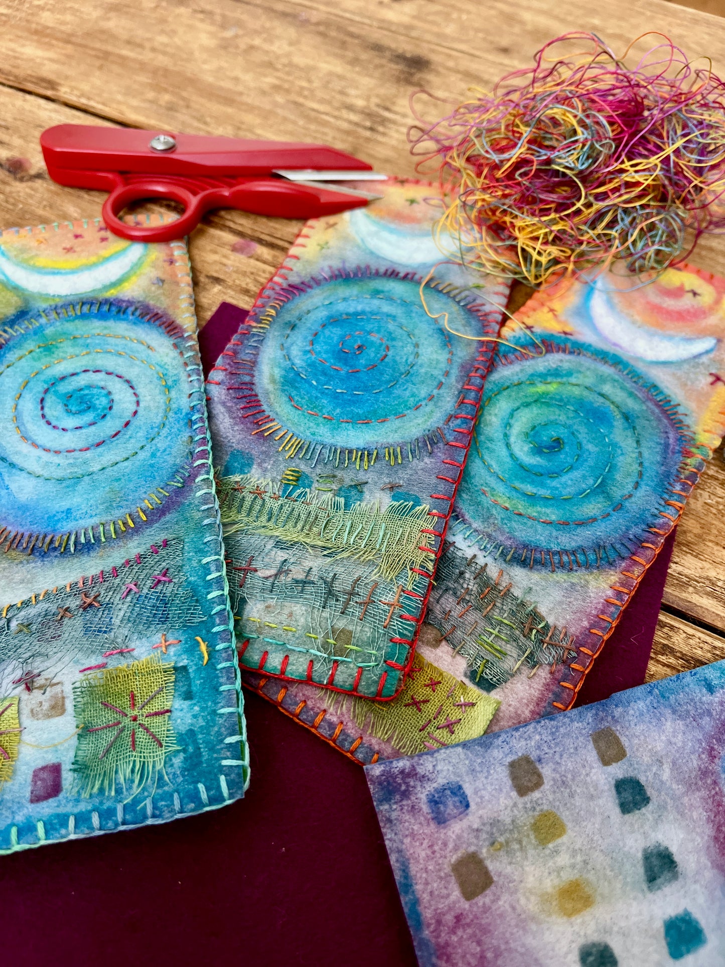Handcrafted book mark/tiny stitched altarcloth