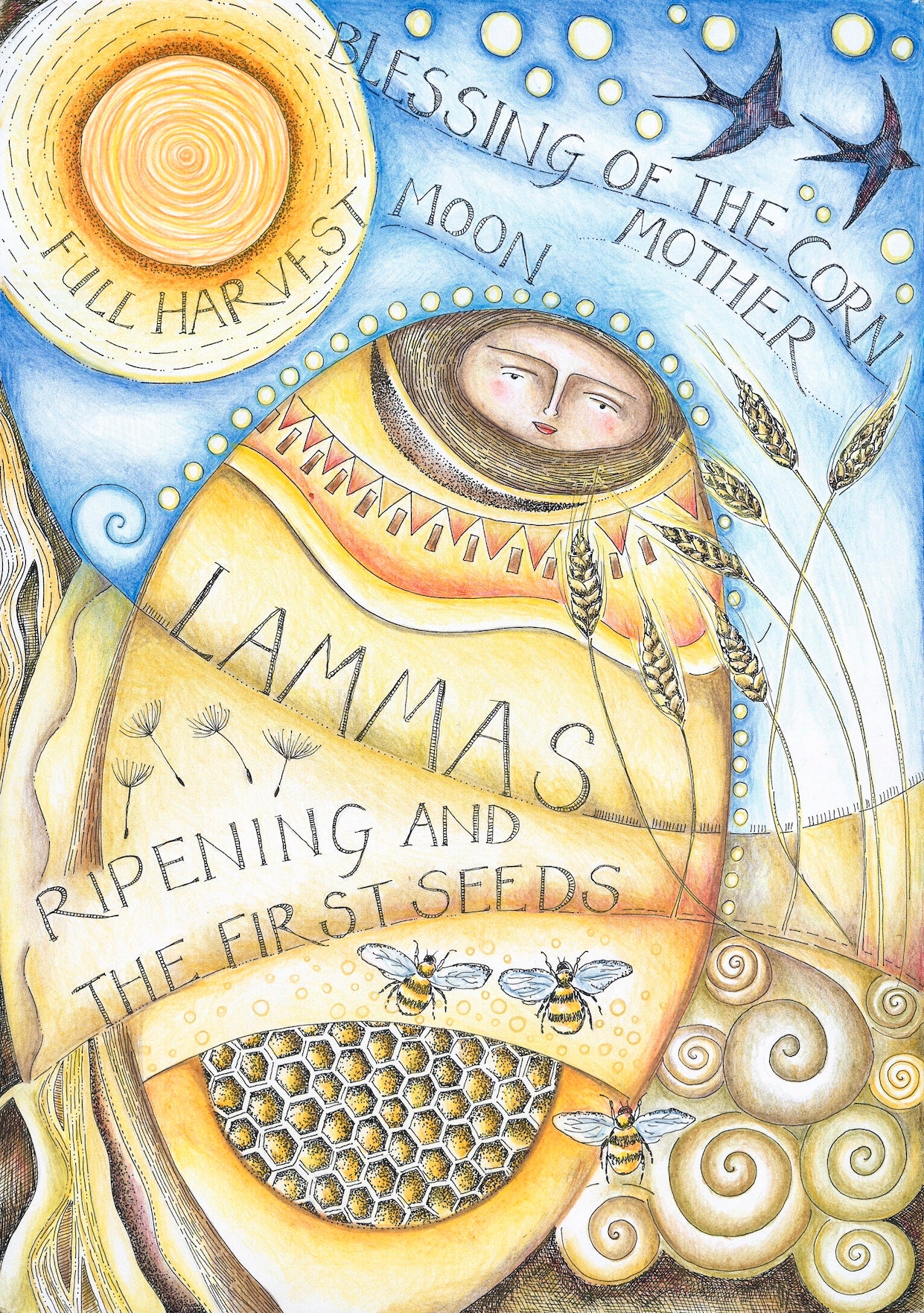 Wheel of the Year altar card collection