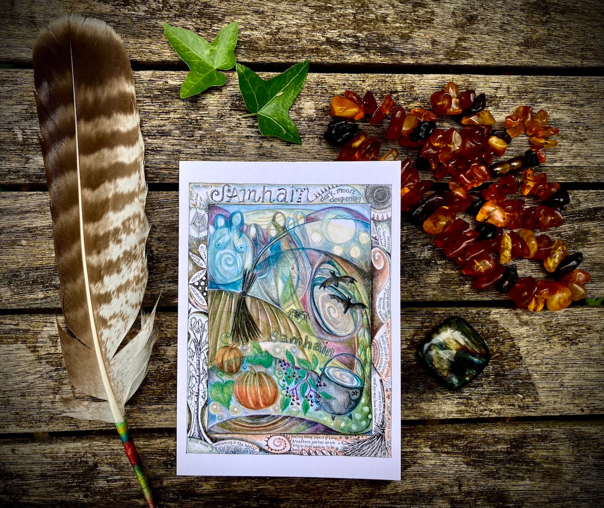 The Wheel - set of 8 greetings cards