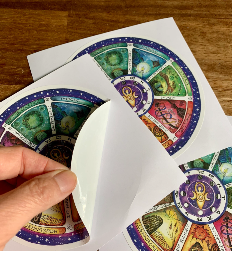 Wheel of the Year Window Sticker