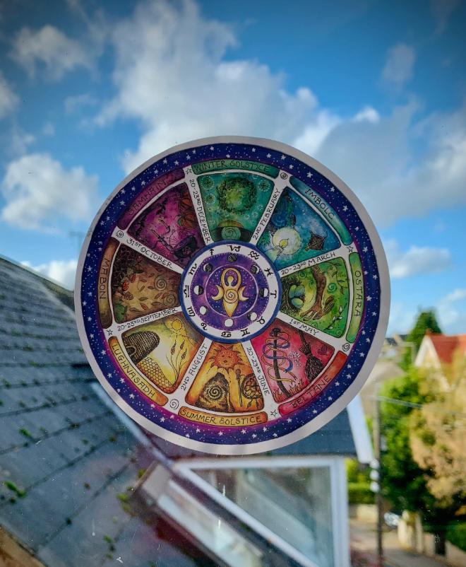 Wheel of the Year Window Sticker