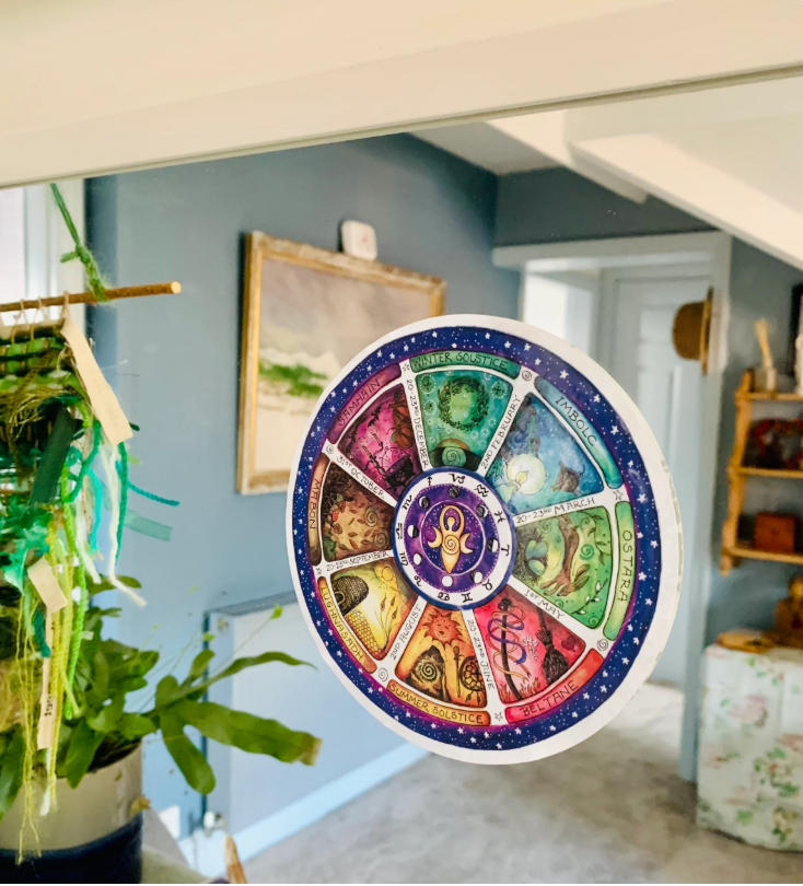 Wheel of the Year Window Sticker