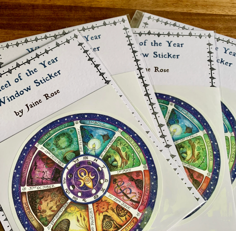 Wheel of the Year Window Sticker