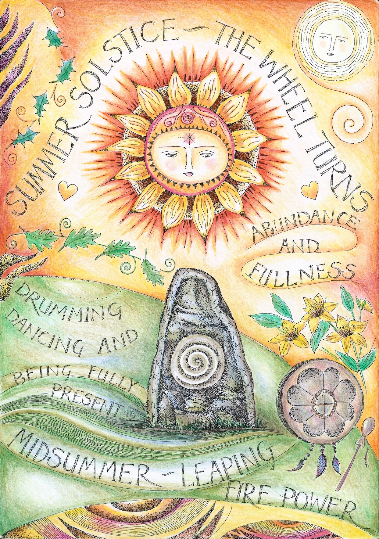 Wheel of the Year altar card collection