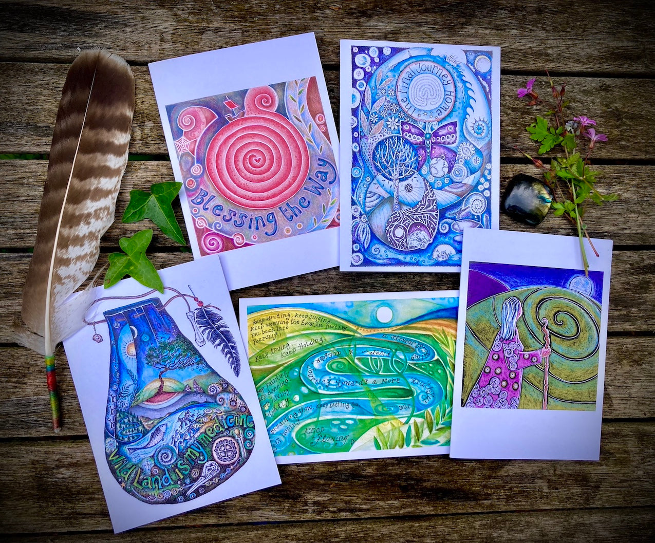 The Journey - a set of 5 greetings cards