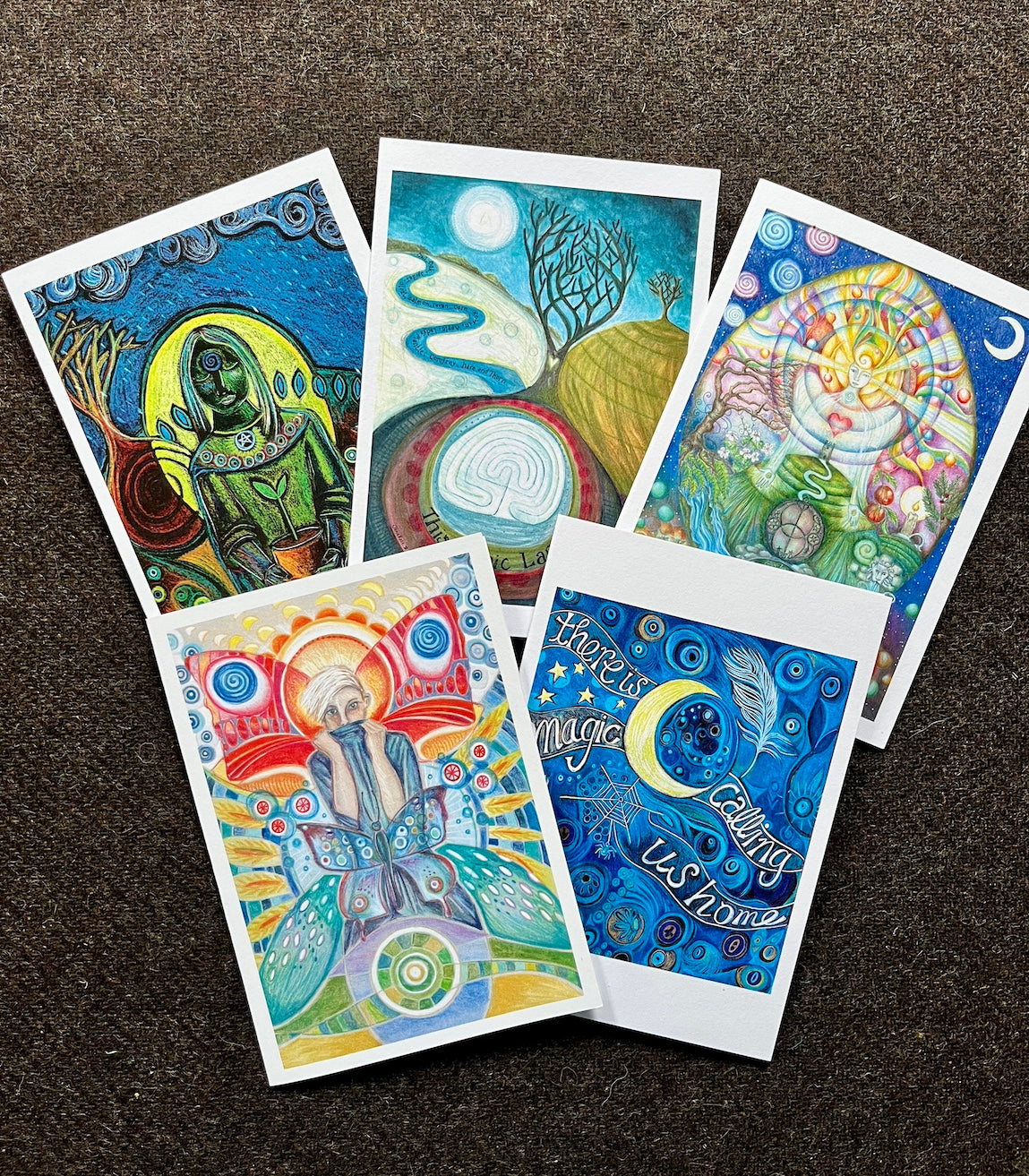 The Magick - set of 5 greetings cards