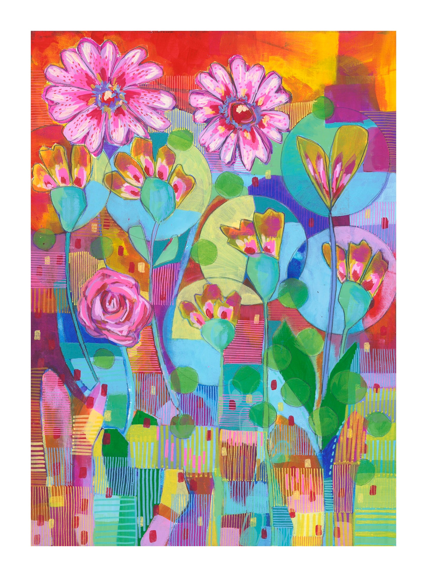 When the Flowers Forgot to Stand Still - original piece of artwork