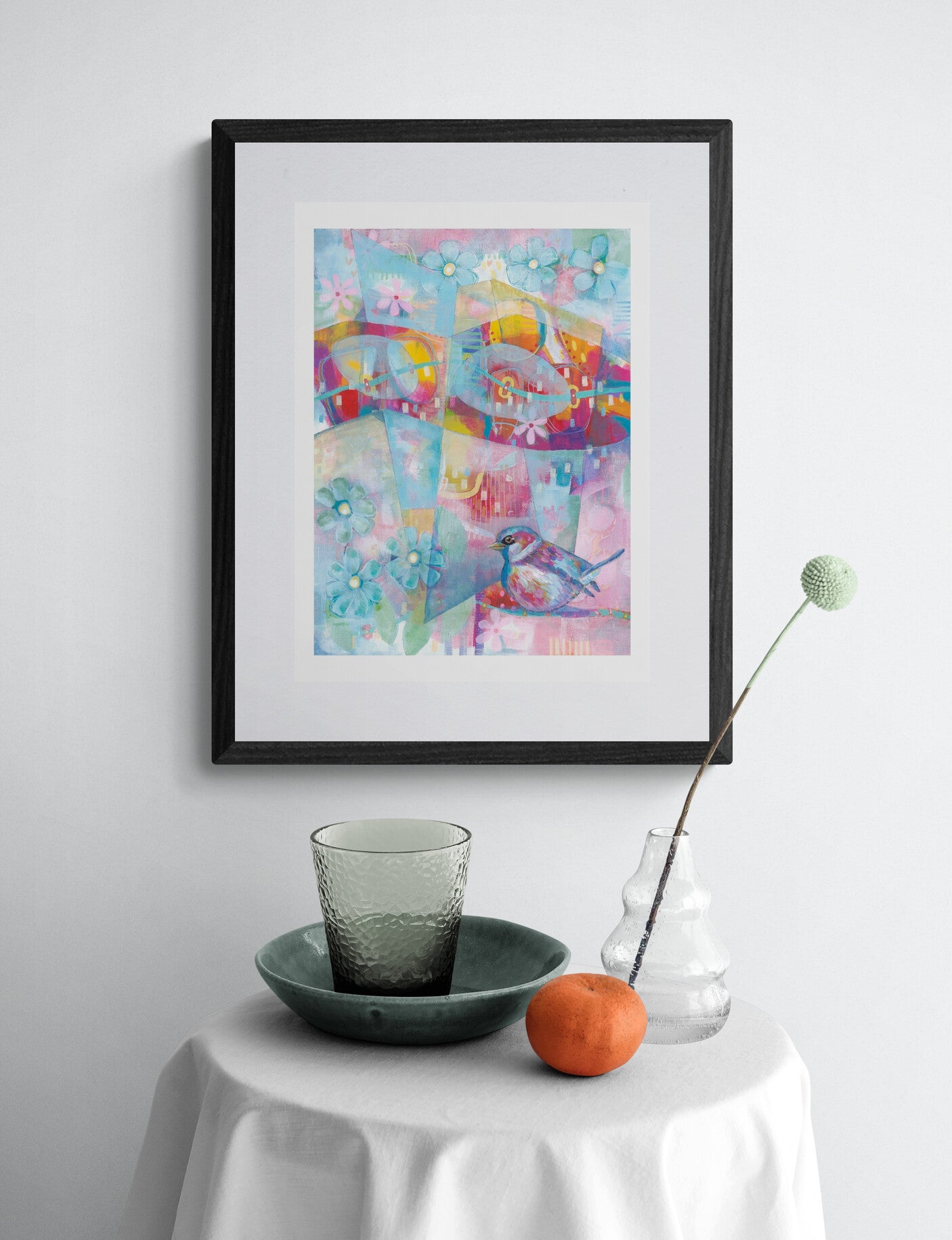 The Bird Who Found Colour in the Clouds - fine art print