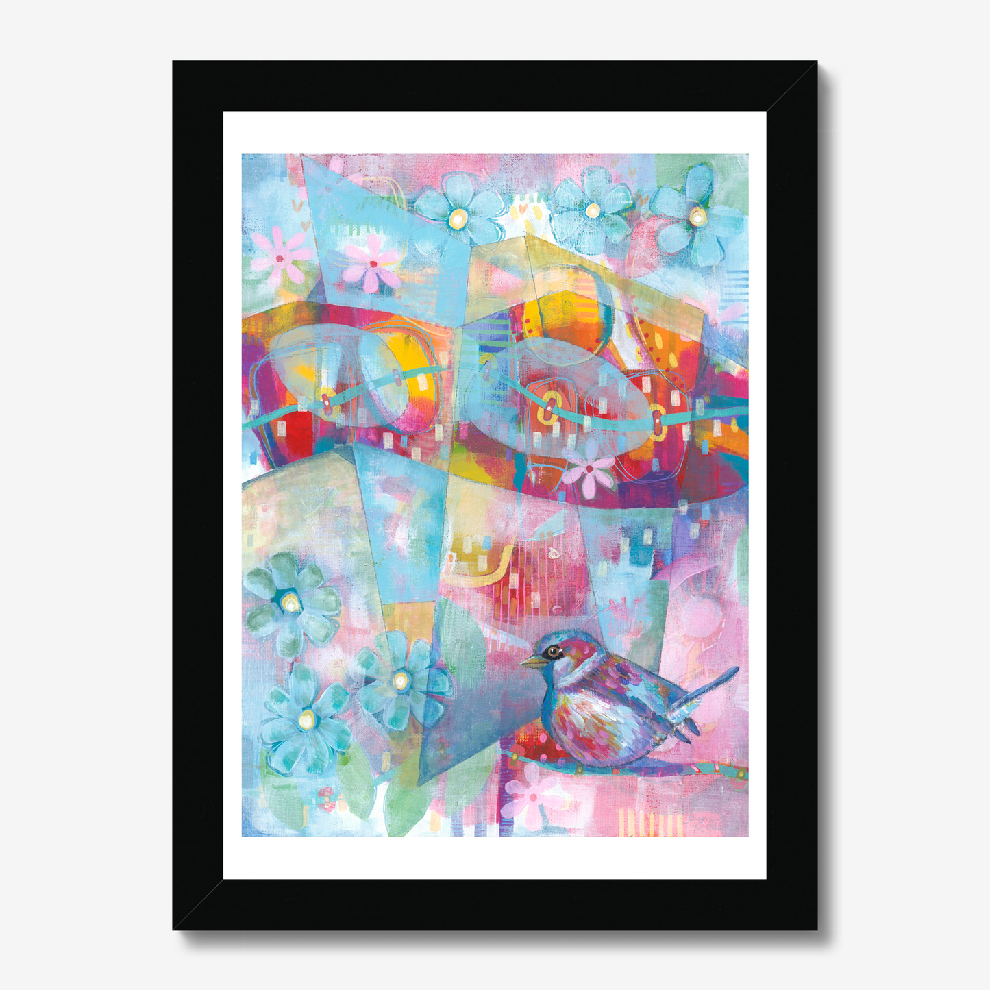 The Bird Who Found Colour in the Clouds - fine art print