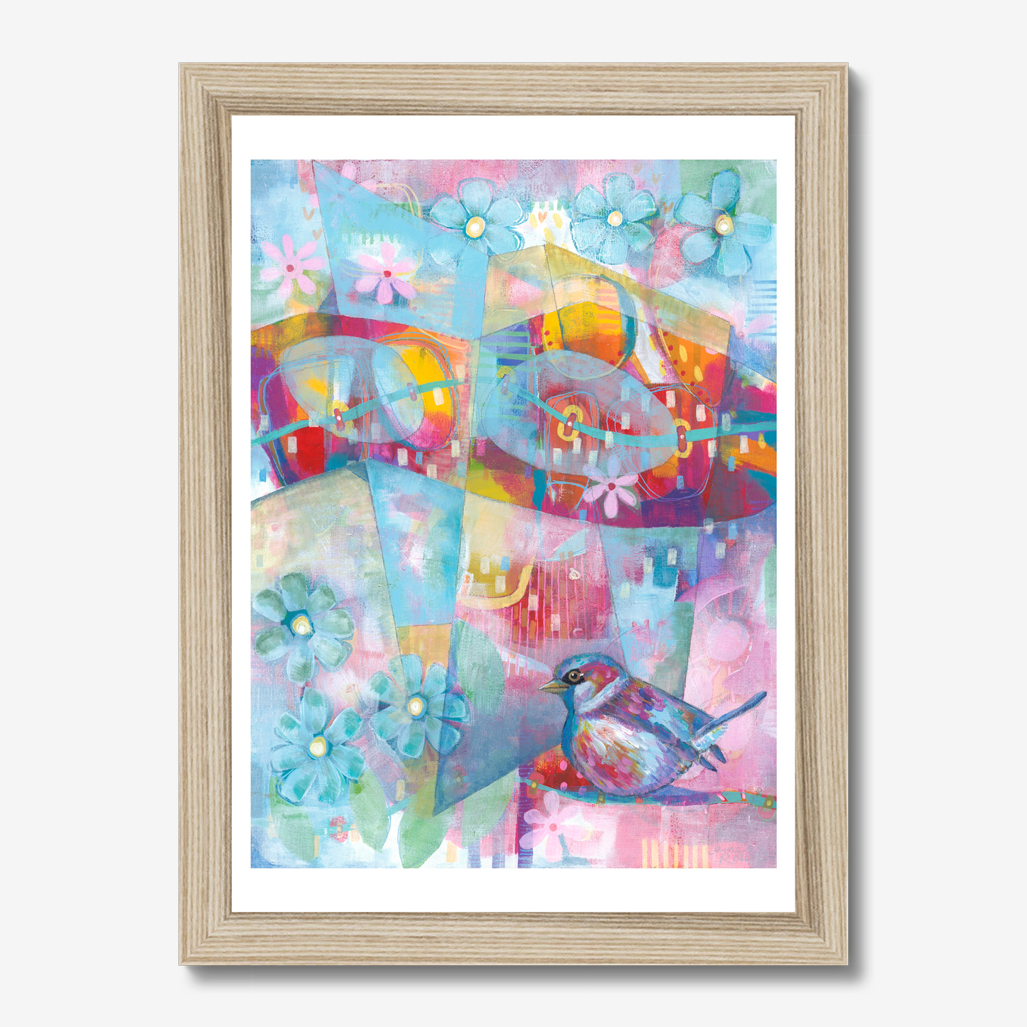 The Bird Who Found Colour in the Clouds - fine art print