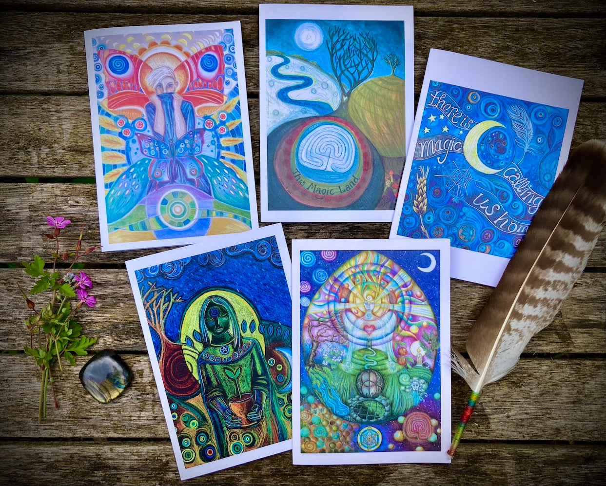 The Magick - set of 5 greetings cards