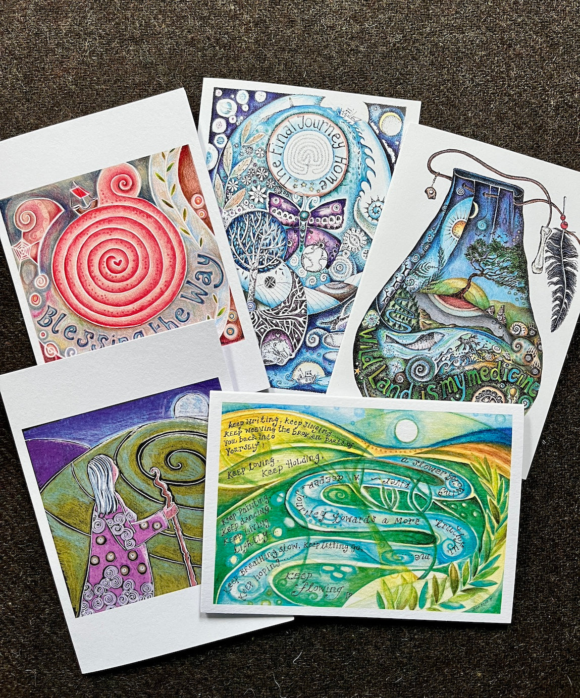The Journey - a set of 5 greetings cards