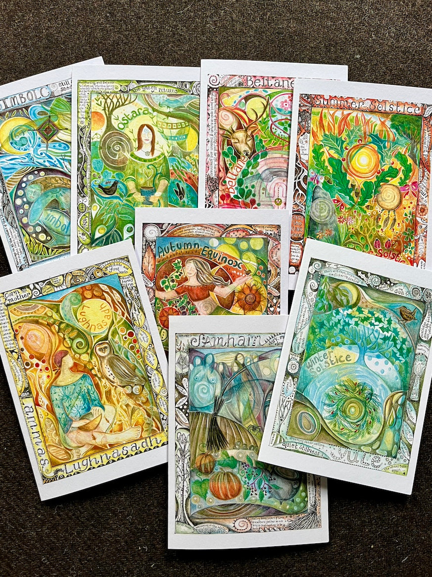 The Wheel - set of 8 greetings cards