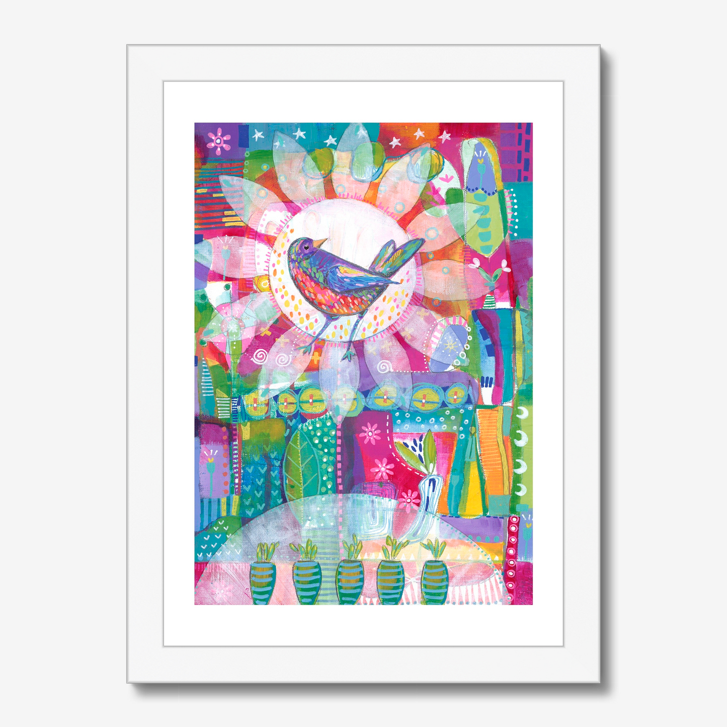 The Bird Who Heard the Blossoms Secret - fine art print
