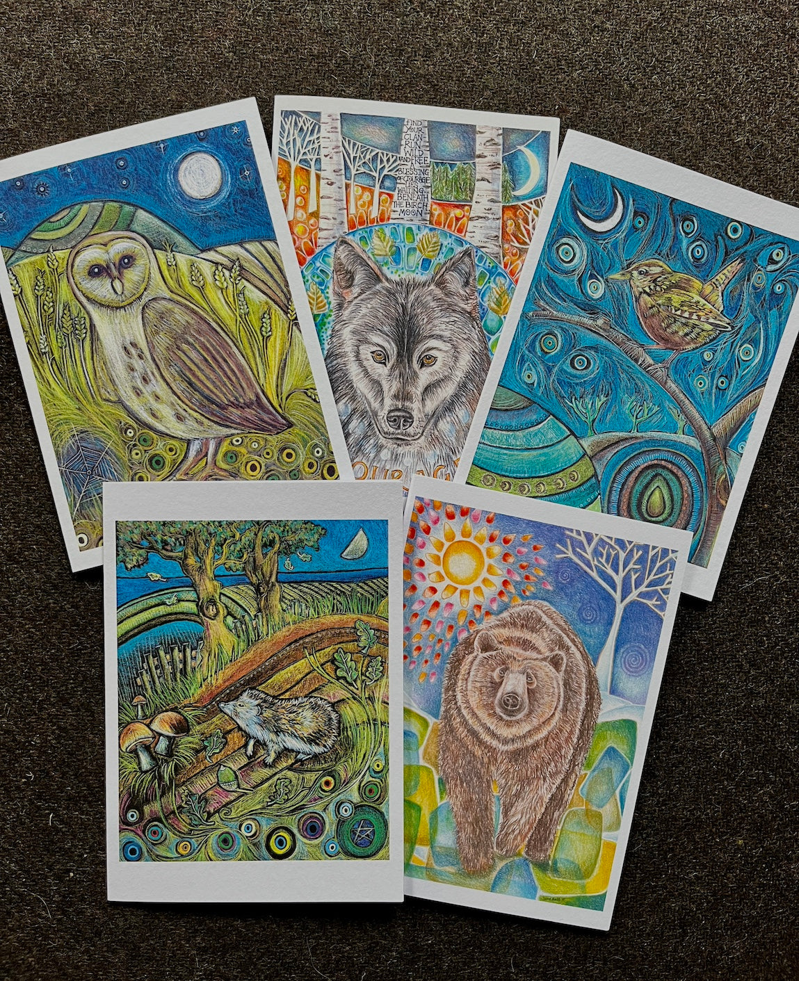 The Ally - a set of 5 greetings cards