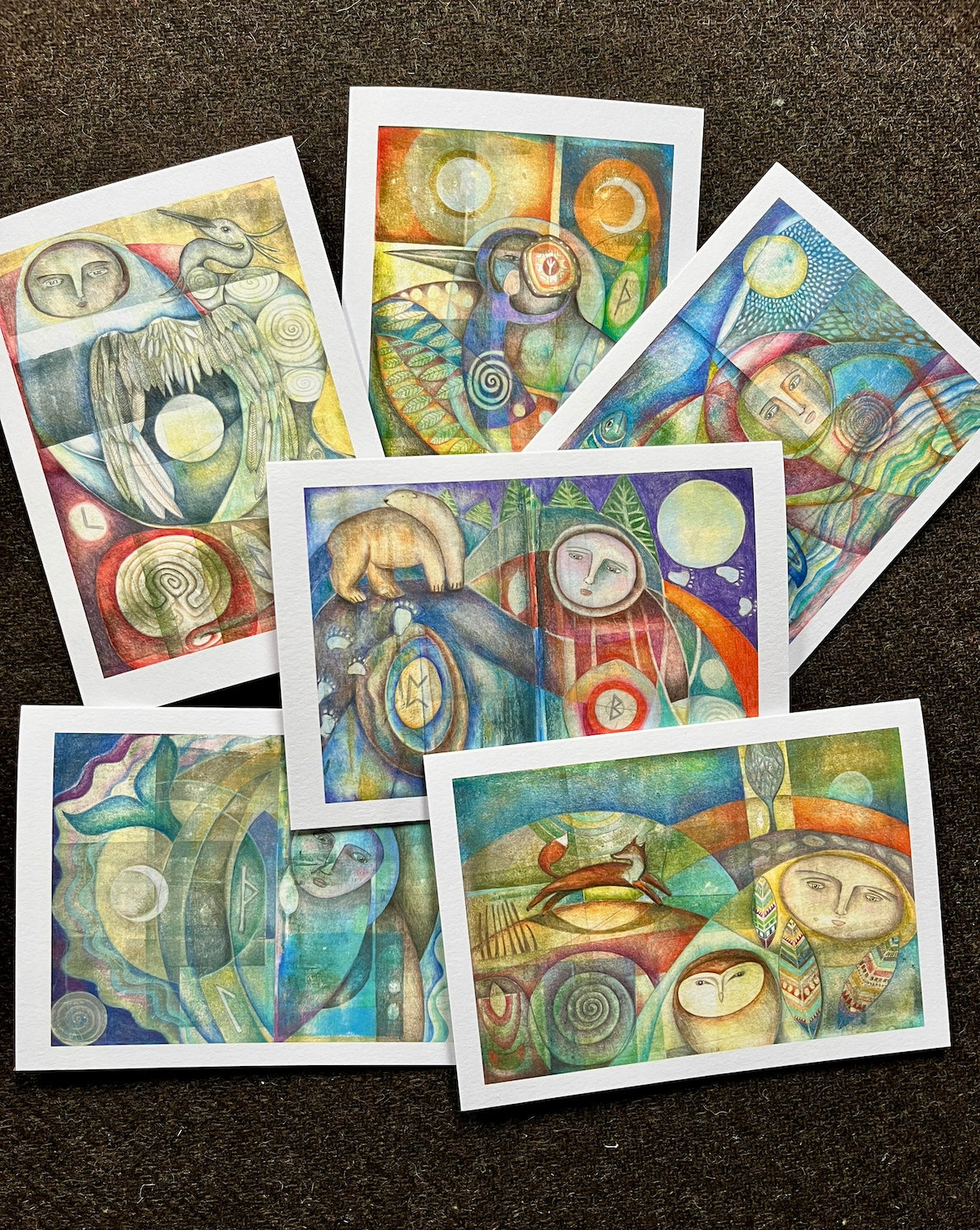 The Shaman, a set of 6 greetings cards