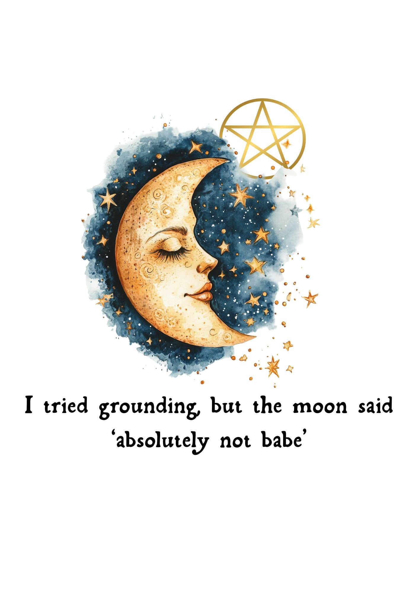 Absolutely Not Babe A5 Print