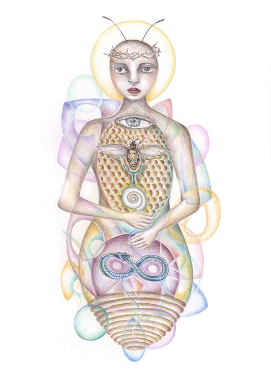Bee Shaman - fine art giclee print