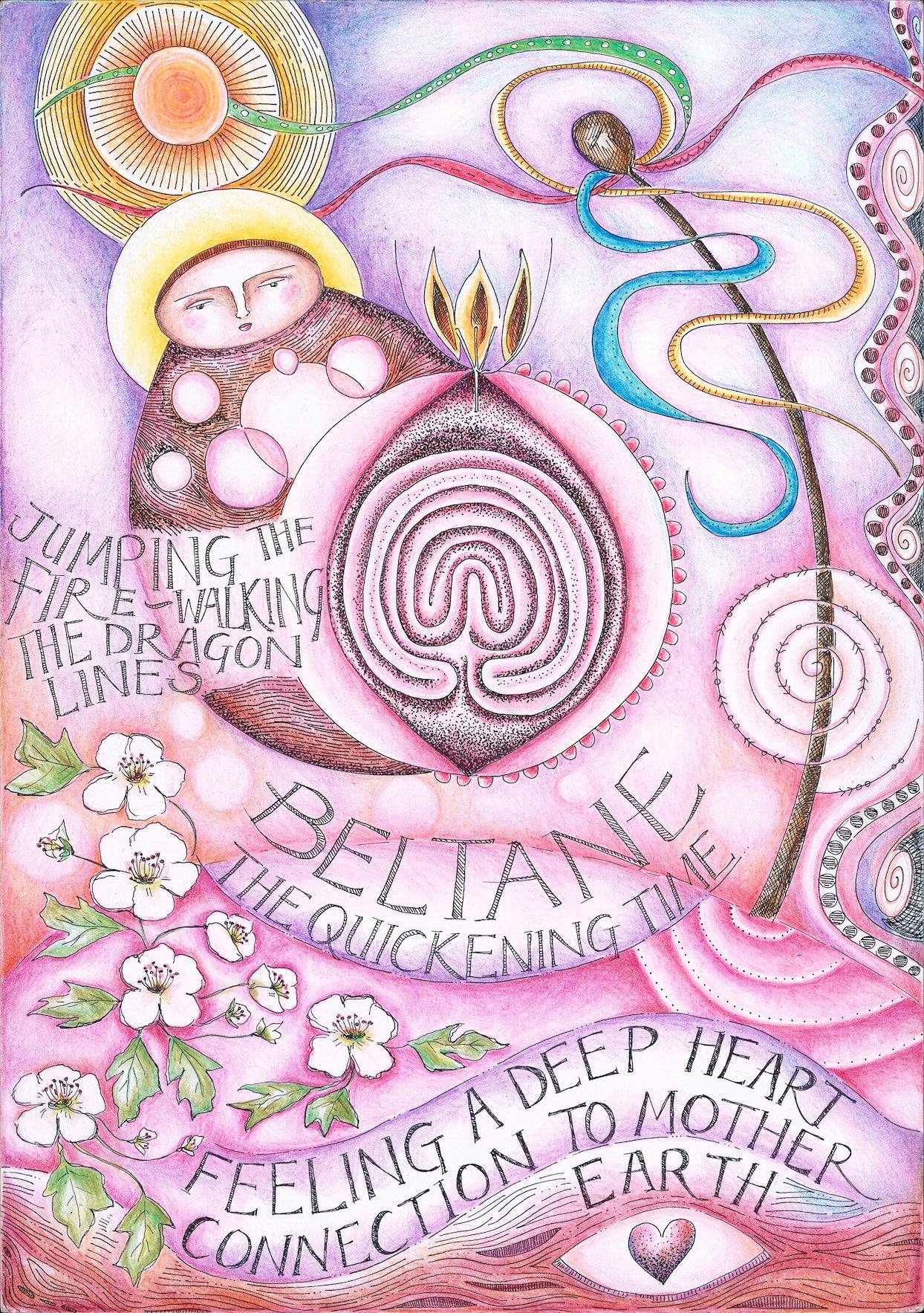 Wheel of the Year altar card collection