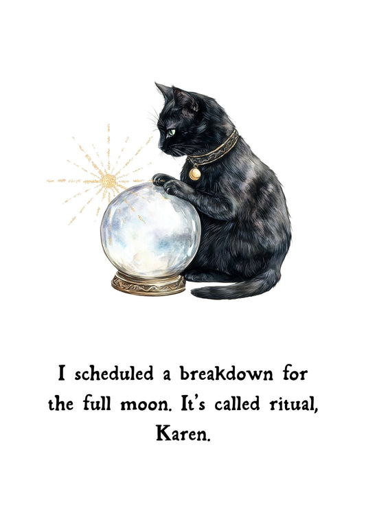 Full Moon Breakdown A5 Print