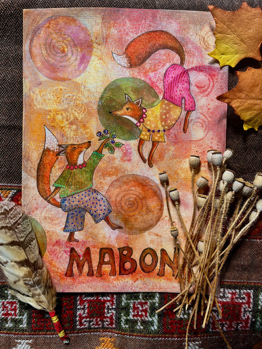 The Blackberry Feast - fine art giclee print 11 x 14"