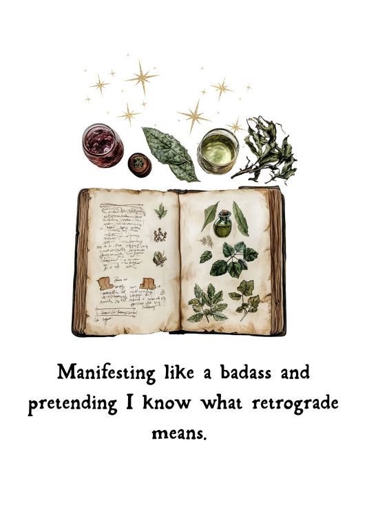 Manifesting Like a Badass A5 Print