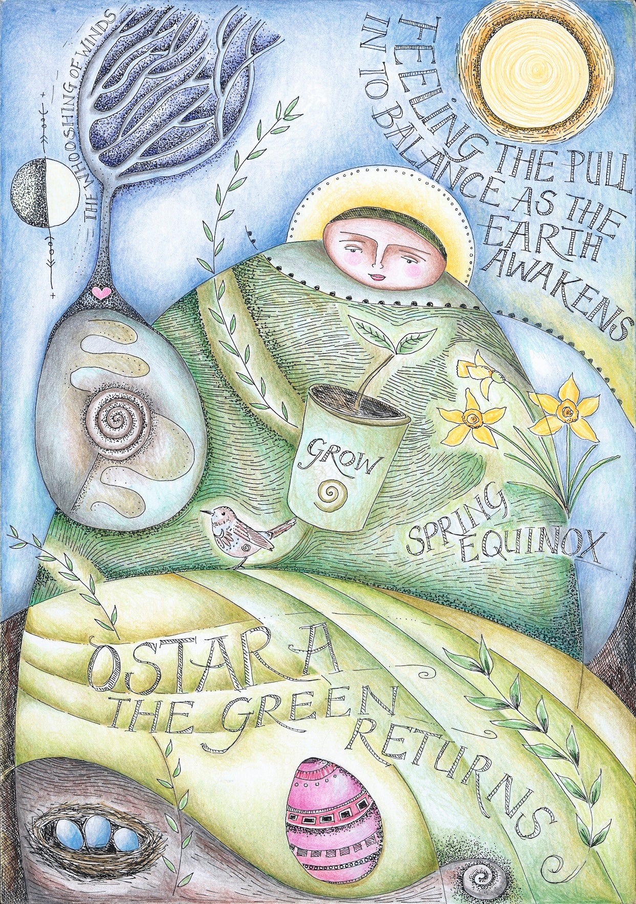 Wheel of the Year altar card collection