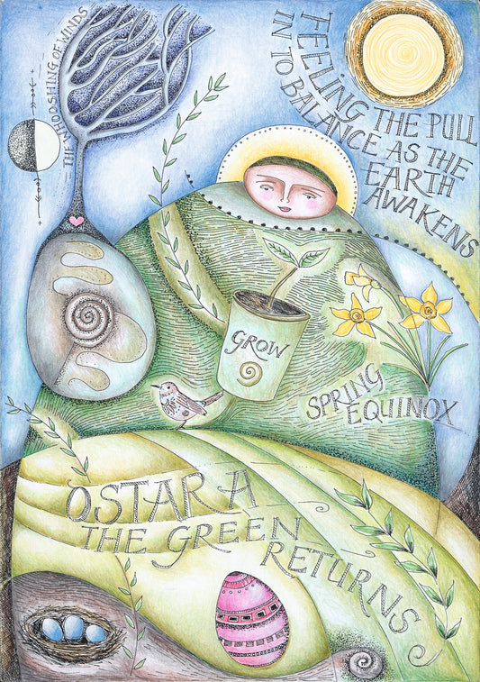 Fine Art Giclee Print - Ostara - The Quickening Earth - 11x14"
