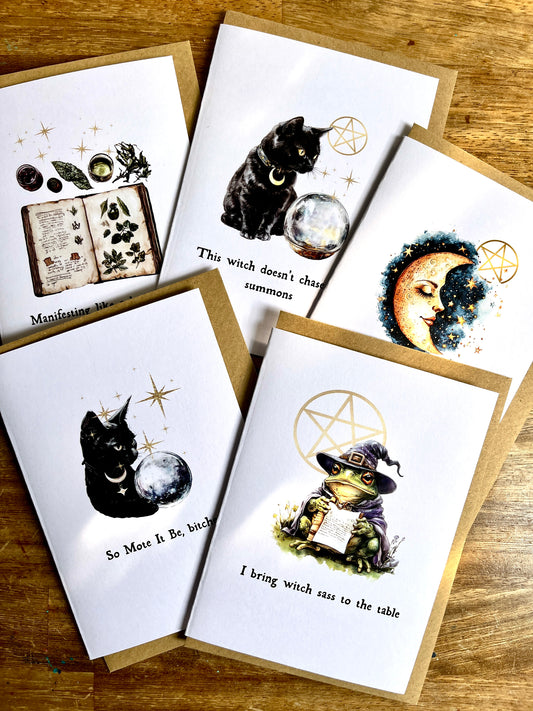 The Sass Pack of Greetings Cards