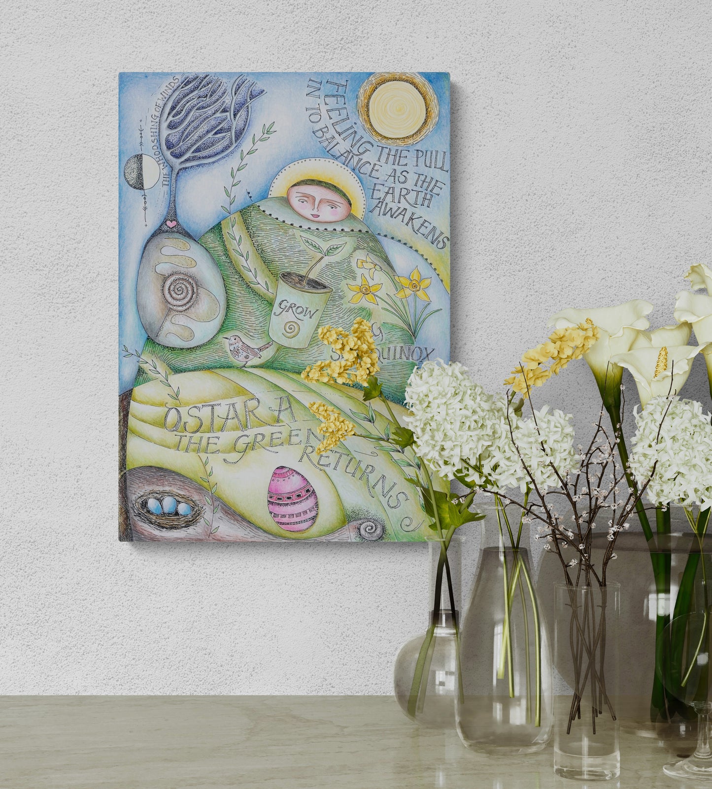 Fine Art Giclee Print - Ostara - The Quickening Earth - 11x14"