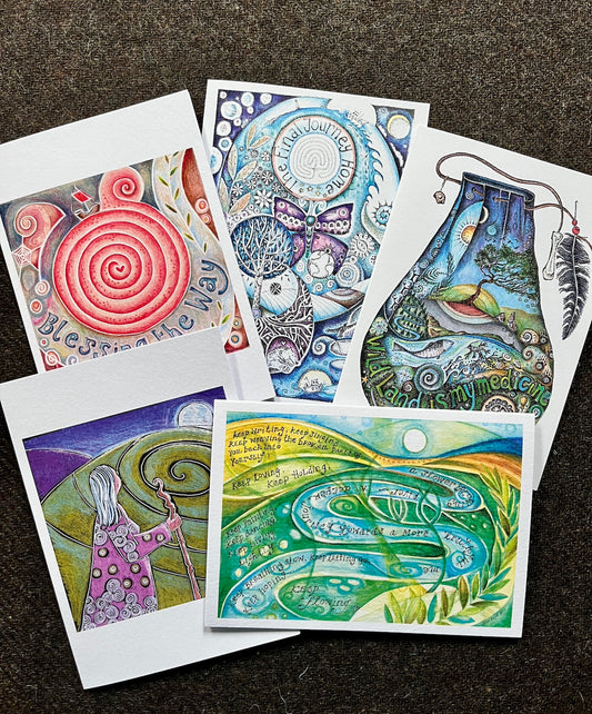 The Journey - a set of 5 greetings cards