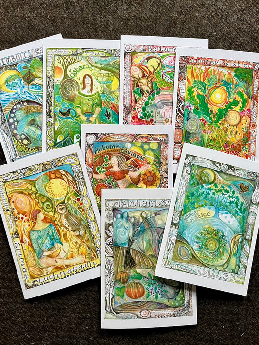 The Wheel - set of 8 greetings cards