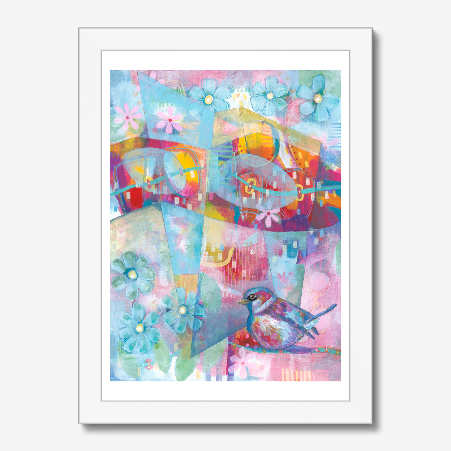 The Bird Who Found Colour in the Clouds - fine art print